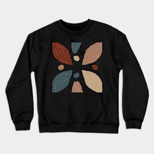 Terracotta Abstract Crewneck Sweatshirt